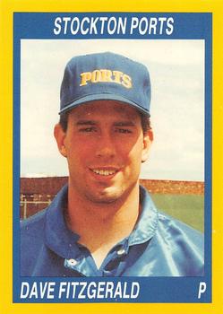 1990 Cal League #178 Dave Fitzgerald Front