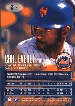 1996 E-Motion XL #229 Carl Everett Back