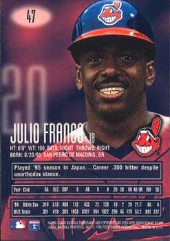 1996 E-Motion XL #47 Julio Franco Back