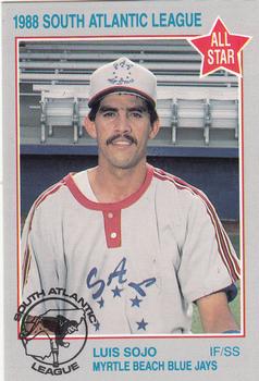 1988 Grand Slam South Atlantic League All-Stars #18 Luis Sojo Front