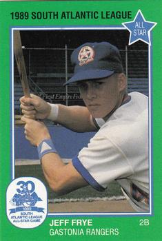 1989 Grand Slam South Atlantic League All-Stars #27 Jeff Frye Front