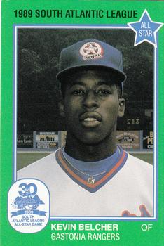 1989 Grand Slam South Atlantic League All-Stars #30 Kevin Belcher Front