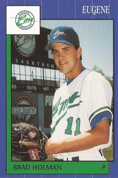 1990 Grand Slam Eugene Emeralds #16 Brad Holman Front