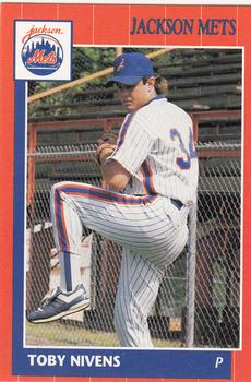1990 Grand Slam Jackson Mets #17 Toby Nivens Front