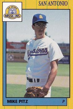 1990 Grand Slam San Antonio Missions #20 Mike Pitz Front