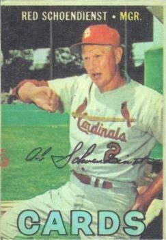 1967 Topps Venezuelan #297 Red Schoendienst Front