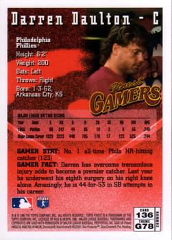 1996 Finest #136 Darren Daulton Back