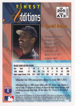 1996 Finest #205 Harold Baines Back