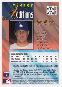 1996 Finest #215 Mike Blowers Back