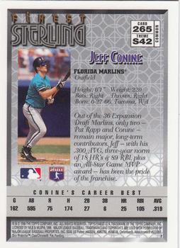 1996 Finest #265 Jeff Conine Back