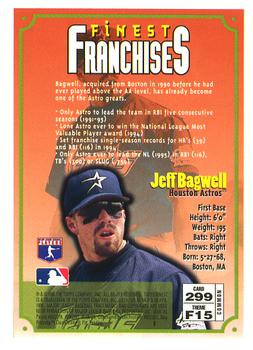 1996 Finest #299 Jeff Bagwell Back