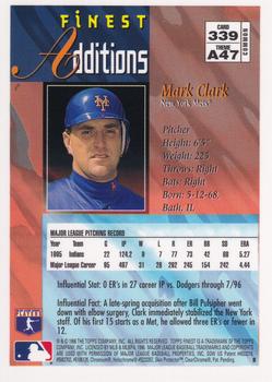 1996 Finest #339 Mark Clark Back