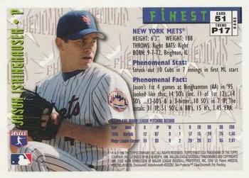 1996 Finest #51 Jason Isringhausen Back