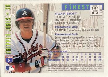 1996 Finest #141 Chipper Jones Back