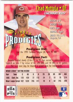 1996 Finest #284 Chad Mottola Back