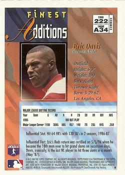 1996 Finest #222 Eric Davis Back