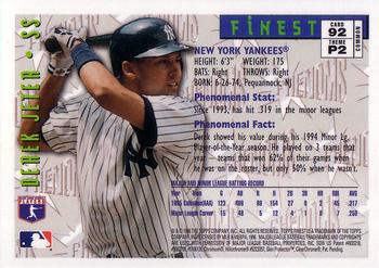 1996 Finest #92 Derek Jeter Back