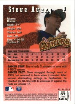 1996 Finest - Refractors #57 Steve Avery Back