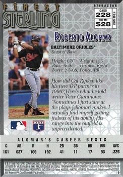1996 Finest - Refractors #228 Roberto Alomar Back