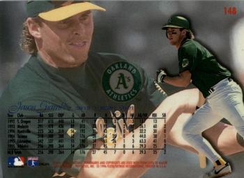 1996 Flair #148 Jason Giambi Back