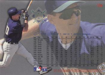 1996 Flair #106 Kevin Seitzer Back