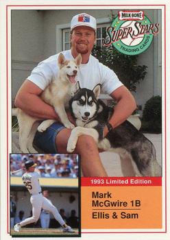 1993 Milk Bone Super Stars #4 Mark McGwire Front