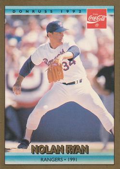 1992 Donruss Coca-Cola Nolan Ryan #25 Nolan Ryan Front