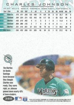 1996 Fleer #388 Charles Johnson Back