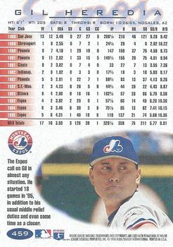 1996 Fleer #459 Gil Heredia Back