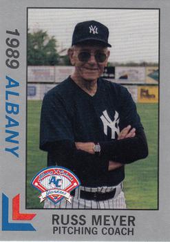 1989 Best Albany-Colonie Yankees - Platinum #27 Russ Meyer Front