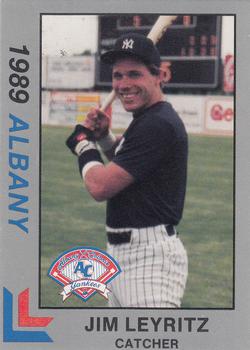 1989 Best Albany-Colonie Yankees - Platinum #2 Jim Leyritz Front