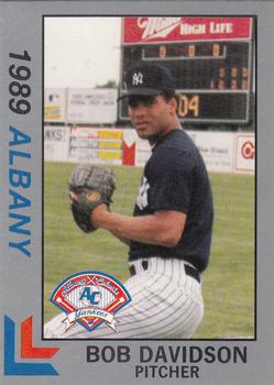 1989 Best Albany-Colonie Yankees - Platinum #3 Bobby Davidson Front