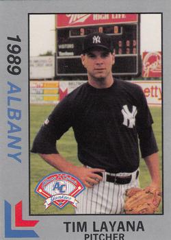 1989 Best Albany-Colonie Yankees - Platinum #5 Tim Layana Front