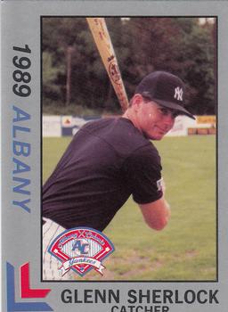 1989 Best Albany-Colonie Yankees - Platinum #7 Glenn Sherlock Front