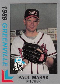 1989 Best Greenville Braves - Platinum #17 Paul Marak Front