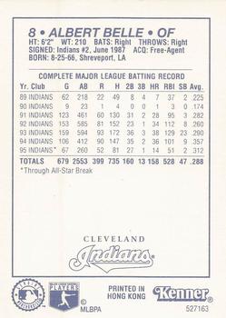 1996 Kenner Starting Lineup Cards #527163 Albert Belle Back