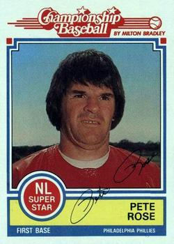 1984 Topps Milton Bradley #NNO Pete Rose Front