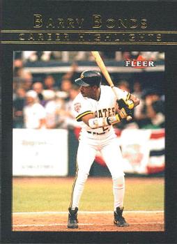 2002 Fleer - Barry Bonds Career Highlights #4 BB Barry Bonds Front