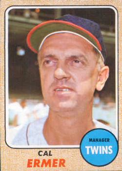 1968 Topps #206 Cal Ermer Front