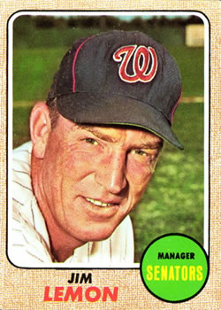 1968 Topps #341 Jim Lemon Front