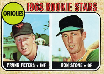1968 Topps #409 Orioles 1968 Rookie Stars (Frank Peters / Ron Stone) Front