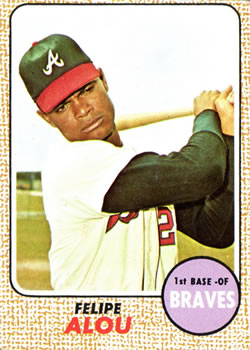 1968 Topps #55 Felipe Alou Front