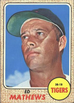 1968 Topps #58 Ed Mathews Front