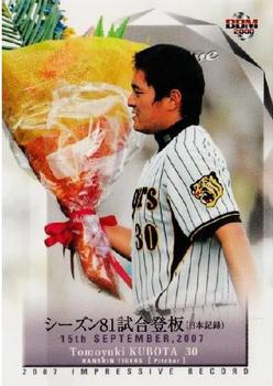 2008 BBM #468 Tomoyuki Kubota Front