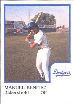 1986 ProCards Bakersfield Dodgers #NNO Manuel Benitez Front