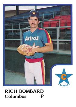 1986 ProCards Columbus Astros #NNO Rich Bombard Front