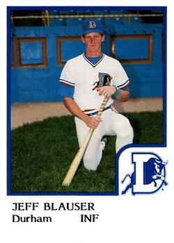 1986 ProCards Durham Bulls #2 Jeff Blauser Front