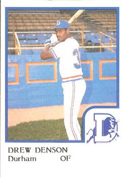 1986 ProCards Durham Bulls #9 Drew Denson Front