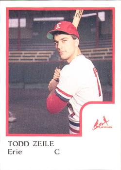 1986 ProCards Erie Cardinals #NNO Todd Zeile Front