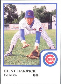 1986 ProCards Geneva Cubs #11 Clint Harwick Front